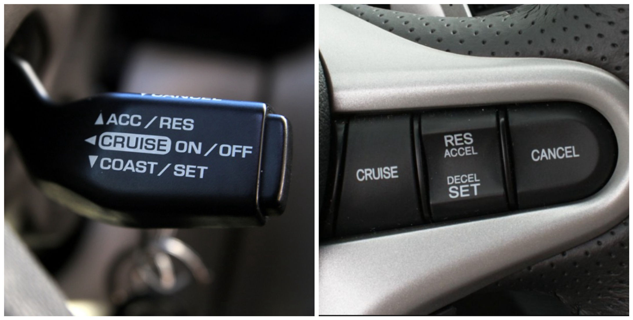 ازرار تحكم نظام مثبت السرعة